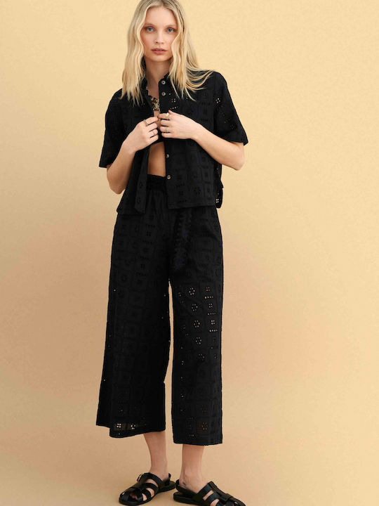 Short Sleeve Women's Shirt Black