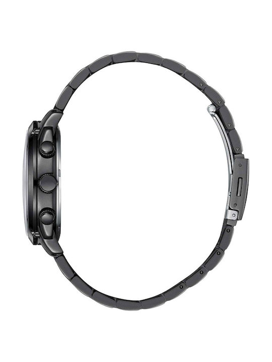 Lee Cooper Bracelet Men's Battery Watch with Black Metal Bracelet