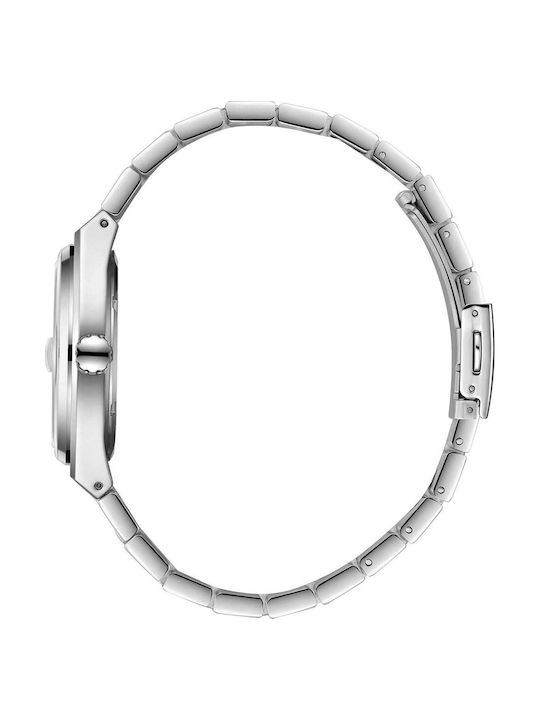 Lee Cooper Men's Watch 39mm Battery with Silver Metal Bracelet