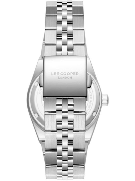 Lee Cooper Men's Watch 39mm Battery with Silver Metal Bracelet