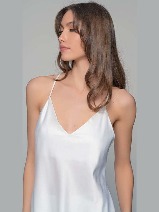 Milena by Paris Καλοκαιρινό Νυφικό Babydoll Λευκό