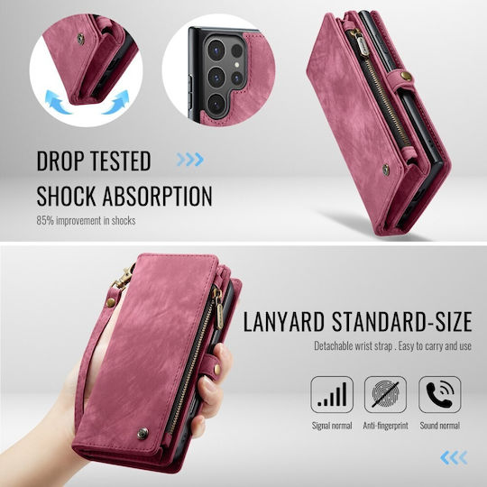 Caseme Wallet Silicone Burgundy (Galaxy S26 Ultra)