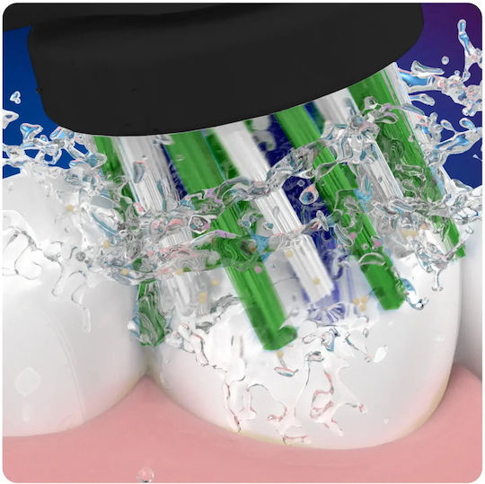 Oral-B Cross Action CleanMaximiser Rezerve Capete Periuță Dinți Electrică Ediția Neagră 4 Buc