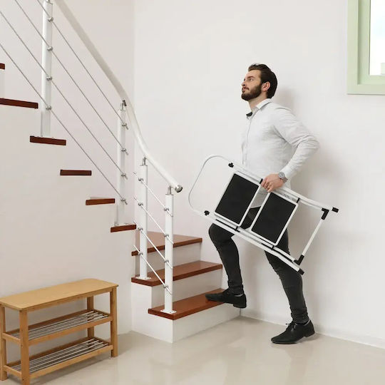 Songmics Scară din Aluminiu cu 2 Trepte