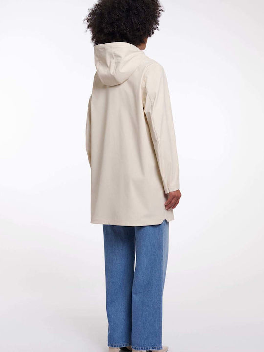 Γυναικείο Μπουφάν για Χειμώνα Off-white