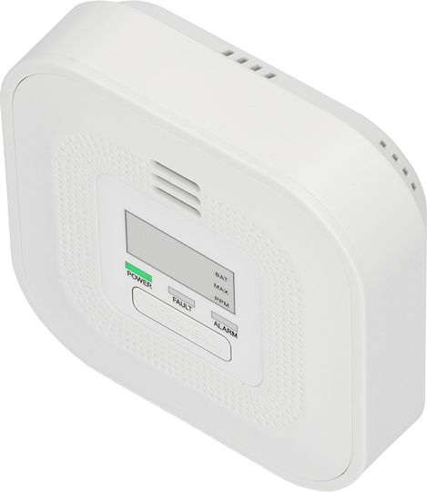 Alecto Детектор За Въглероден Окис Модел Coa4010 85db Аларма LCD Дисплей Бял