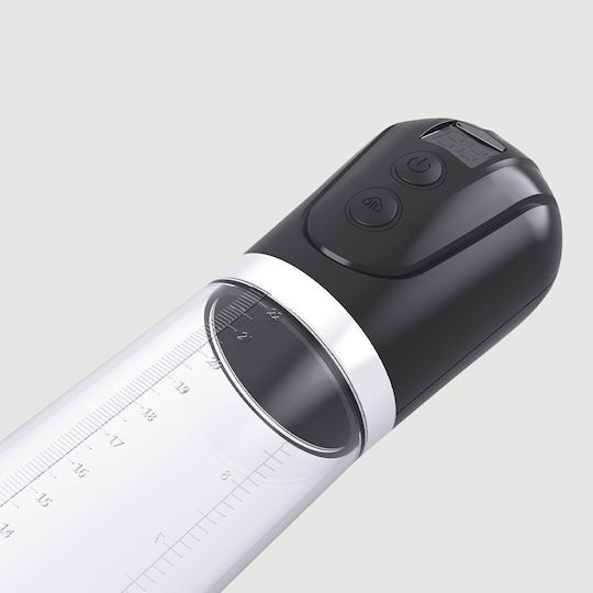 Αυτόματη Αντλία Πέους Μακρύ Σωλήνα Sexopolis Male Lcd Display Long Tube Automatic Penis Pump Διάφανη