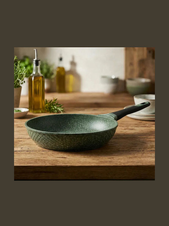 KönigHOFFER Green Husk Тиган от Алуминий с Вътрешно Покритие от Камък 28см
