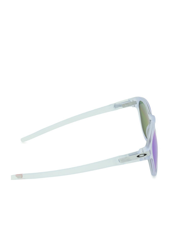 Oakley Latch Oo Men's Sunglasses with Transparent Frame and Transparent Polarized Mirror Lens OO9265-65