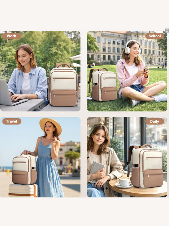 Miss Lulu Backpack Μπεζ