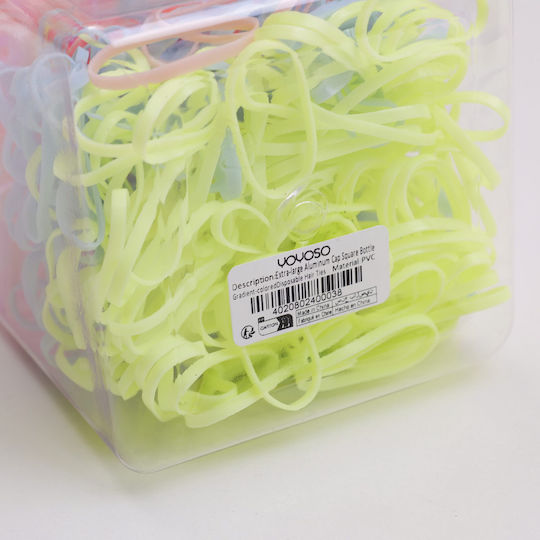 Elastice Pentru Păr De Unică Folosință Extra Large Recipient Pătrat Colorate
