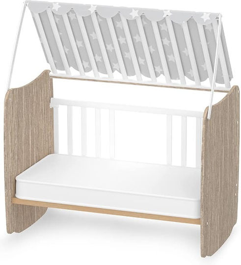 Lorelli Polymorphe Babybett Stars Weiß mit Räder