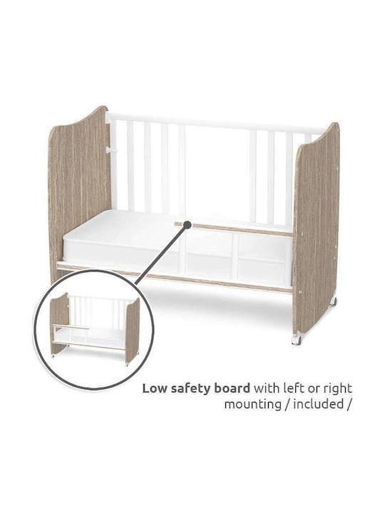 Lorelli Convertible Baby Crib White with Mattress 120x120cm