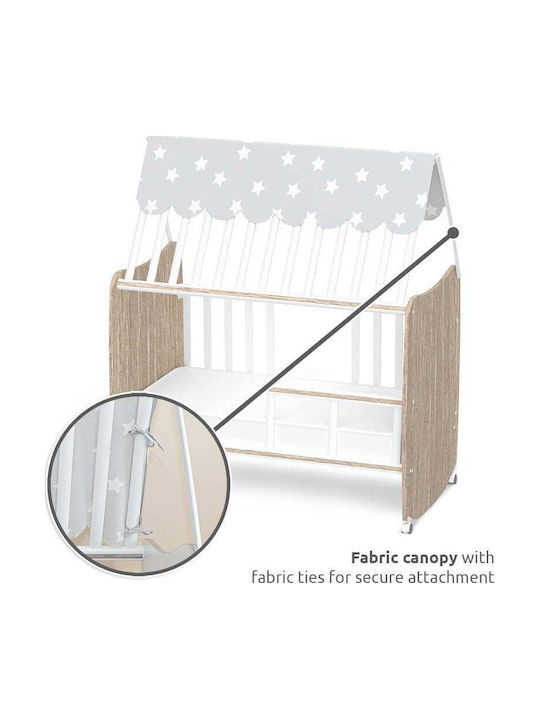 Lorelli Convertible Baby Crib White with Mattress 120x120cm
