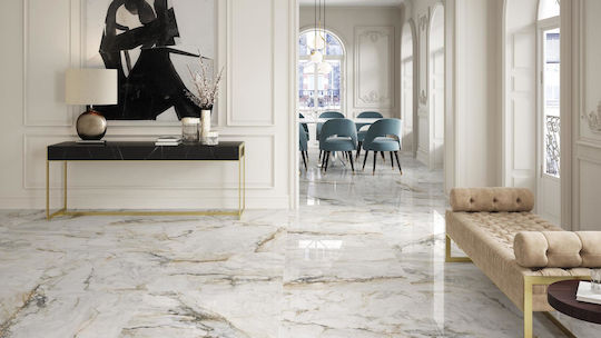 Pamesa Ceramica Плочка Подова / Стенна На Закрито Гланцирано Покритие 120x60см Бяла