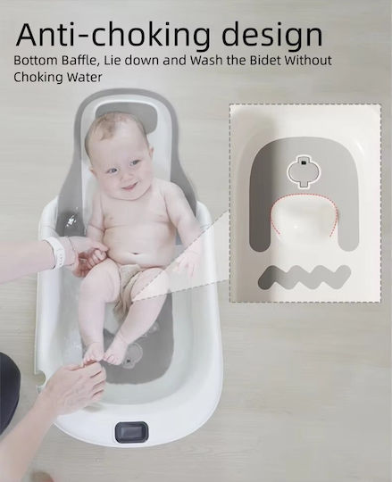 Little Mom Baby Badewanne Grau