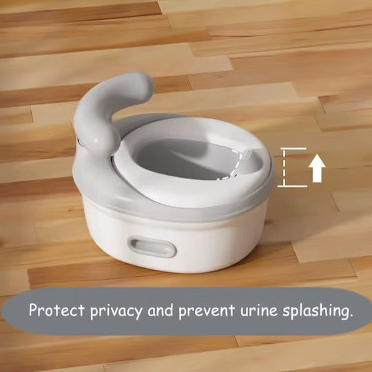 Little Mom Potties Toilet with Lid Gray