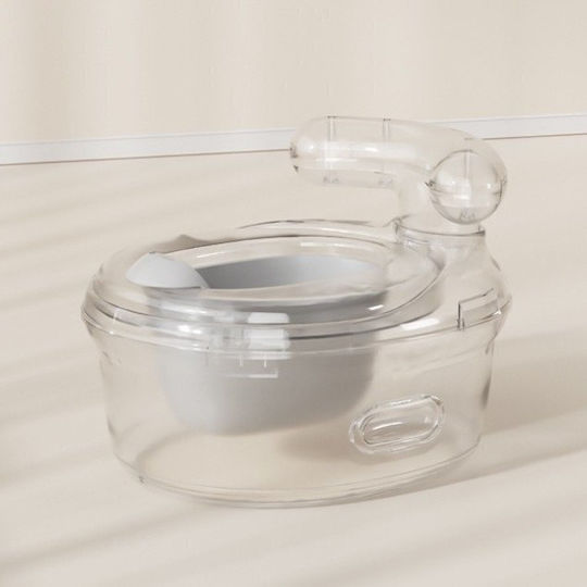 Little Mom Potties Toilet with Lid Gray