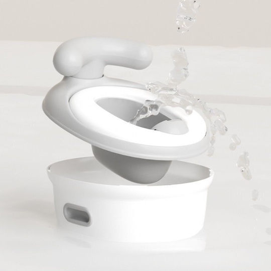 Little Mom Potties Toilet with Lid Gray