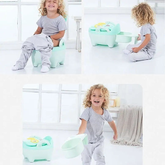Little Mom Potty Toilet with Lid Pink