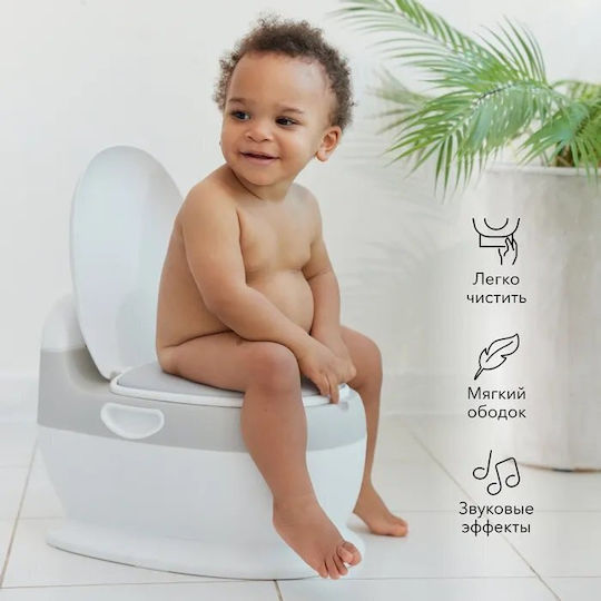 Little Mom Toaletă Pentru Copii cu Sunete și Capac Albastru