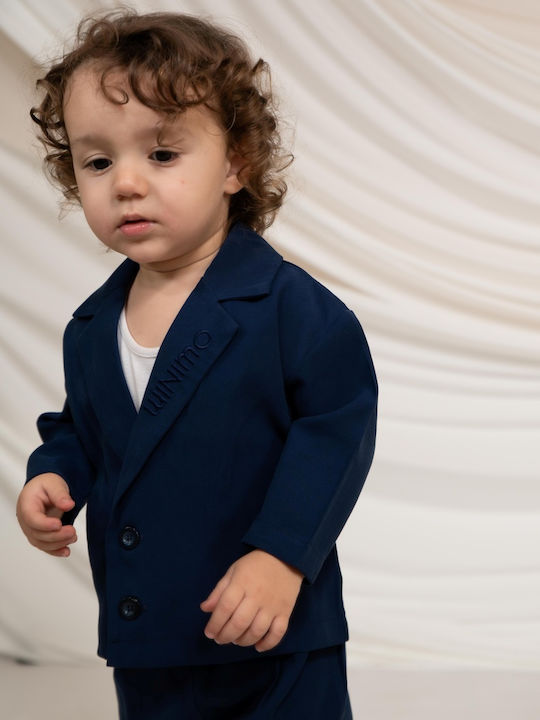 Kids Set with Pants Summer 2 Pieces Navy Blue