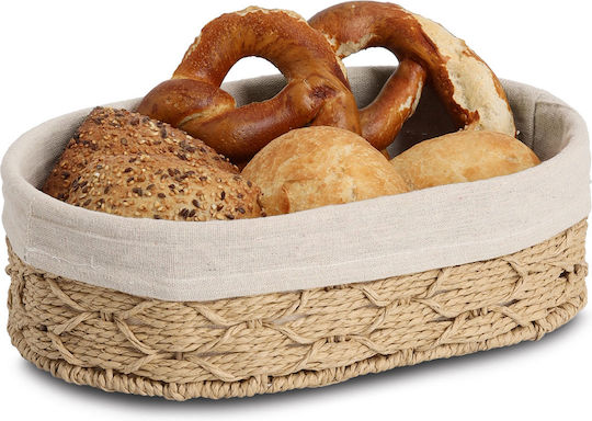 Brotkorb Metallisch Beige 30x20x9cm