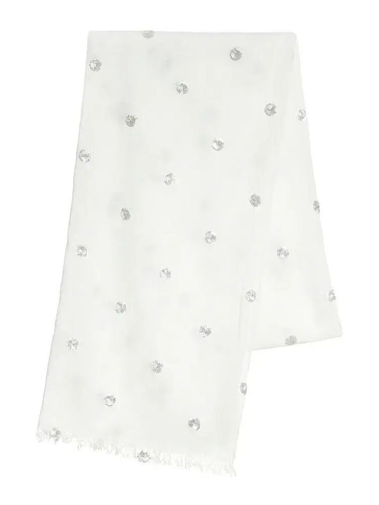Ble Resort Collection Γυναικείο Φουλάρι Λευκό