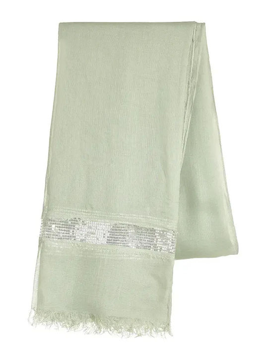 Ble Resort Collection Γυναικείο Φουλάρι Πράσινο