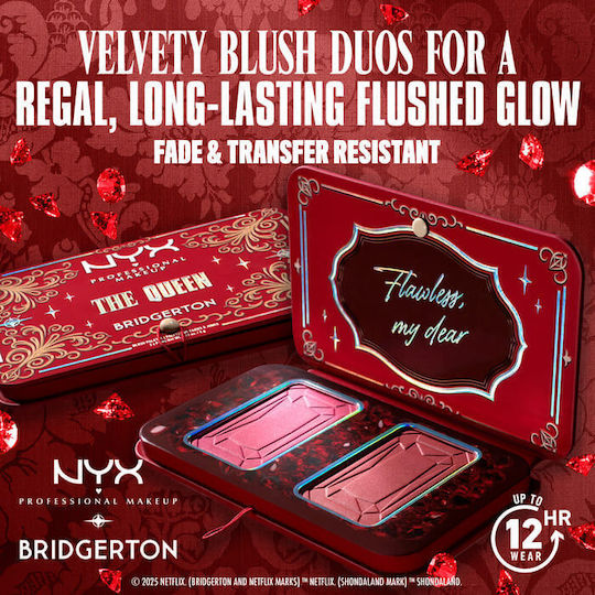 NYX Professional Makeup Bridgerton Royal Palette mit Rouge The Queen 5gr