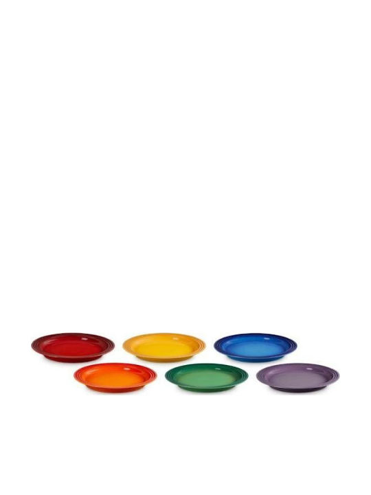 Le Creuset Πιάτο Ρηχό Πολύχρωμο με Διάμετρο 27cm 6τμχ