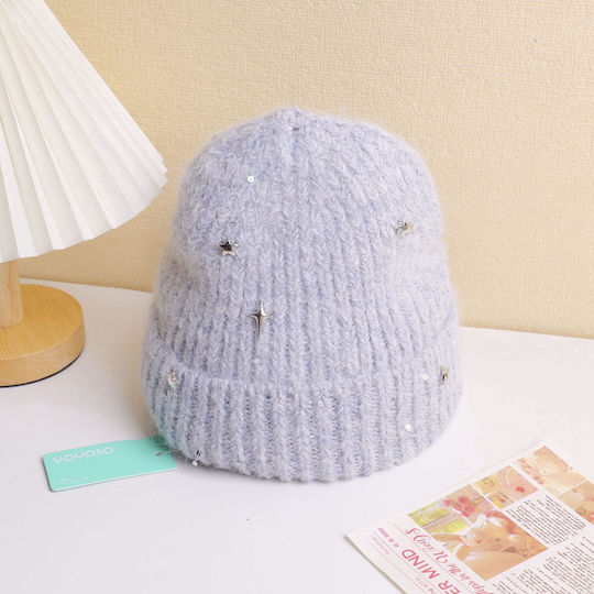 Beanie Unisex Σκούφος Πλεκτός σε Γκρι χρώμα