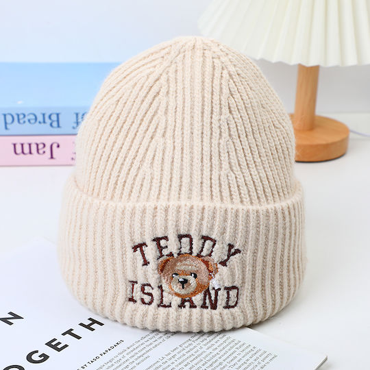 Beanie Unisex Căciulă Tricotată În Culoare Bej