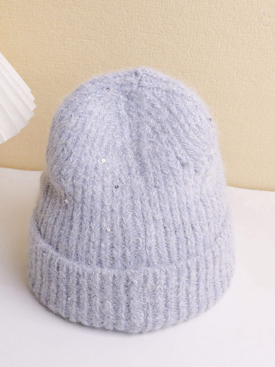 Beanie Unisex Σκούφος Πλεκτός σε Γκρι χρώμα