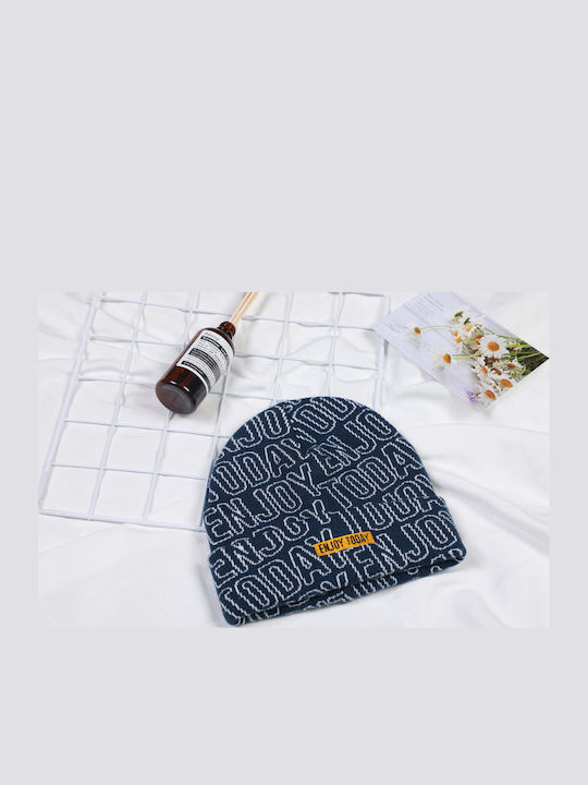 Beanie Unisex Căciulă Tricotată în Culoare Albastră