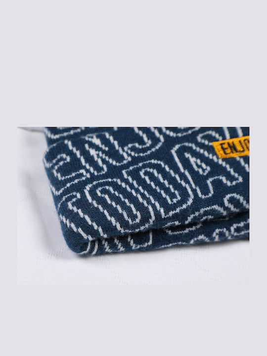 Beanie Unisex Căciulă Tricotată în Culoare Albastră