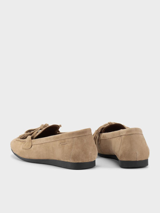 Hillary Mocasini Dama Boat Shoes din Piele în Culoare Bej