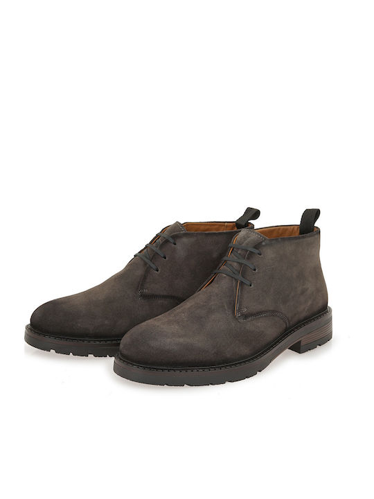 Suede Gray Men's Boots