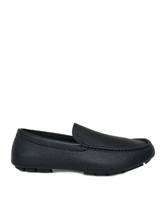 Leather Men's Loafers in Black Colour