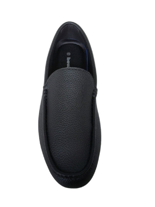 Leather Men's Loafers in Black Colour