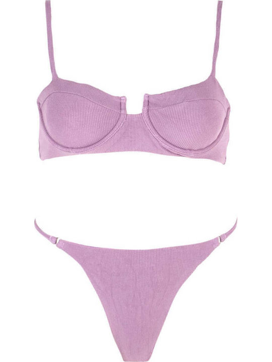 Set Bikini Brasil Flieder
