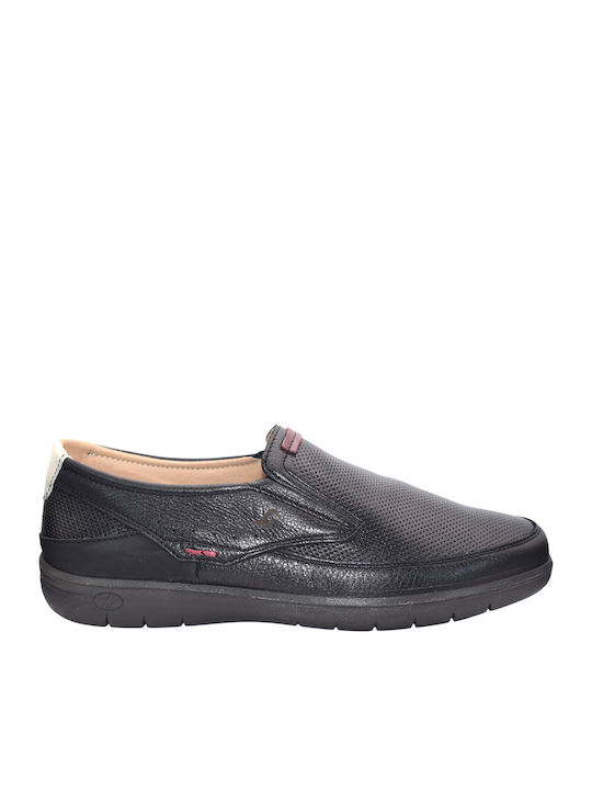 Leder Herren Mokassins in Schwarz Farbe