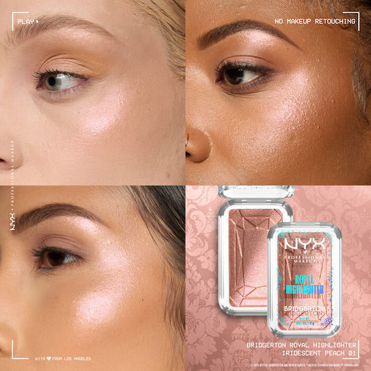 Nyx Professional Makeup Bridgerton Royal Хайлайтър 5гр 1 Перлено Прасковен