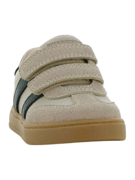 Kids Anatomic Sneakers With Hoop & Loop Closure Beige