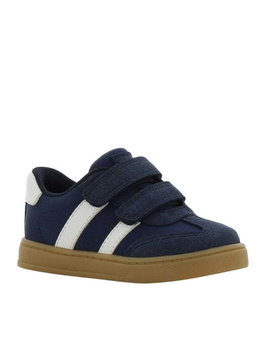 Kids Anatomic Sneakers With Hoop & Loop Closure Beige