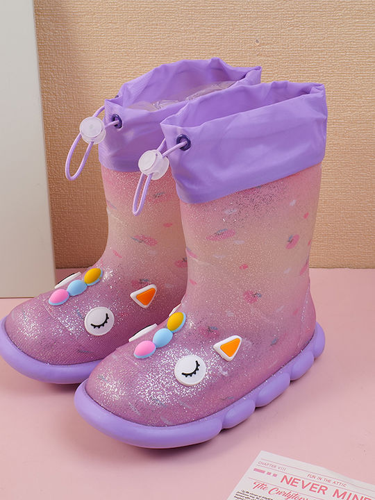 Kids Wellies Purple