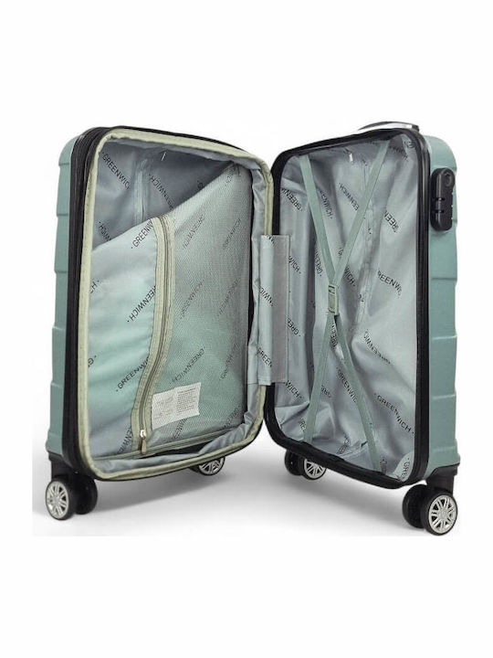 Greenwich Polo Club Cabin Hard Gray Suitcase with 4 Wheels Height 55cm