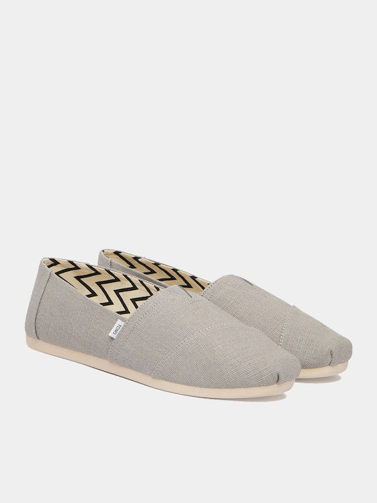 Stoff Herren Espadrilles in Grau Farbe
