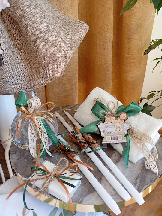 By Anastasia's Art Creations Βαπτιστικό Πακέτο με Θέμα Ζωάκια