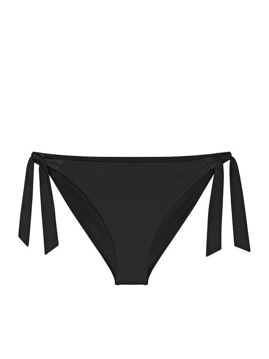 Summer Twist Tai Bikini Slip with Laces Black